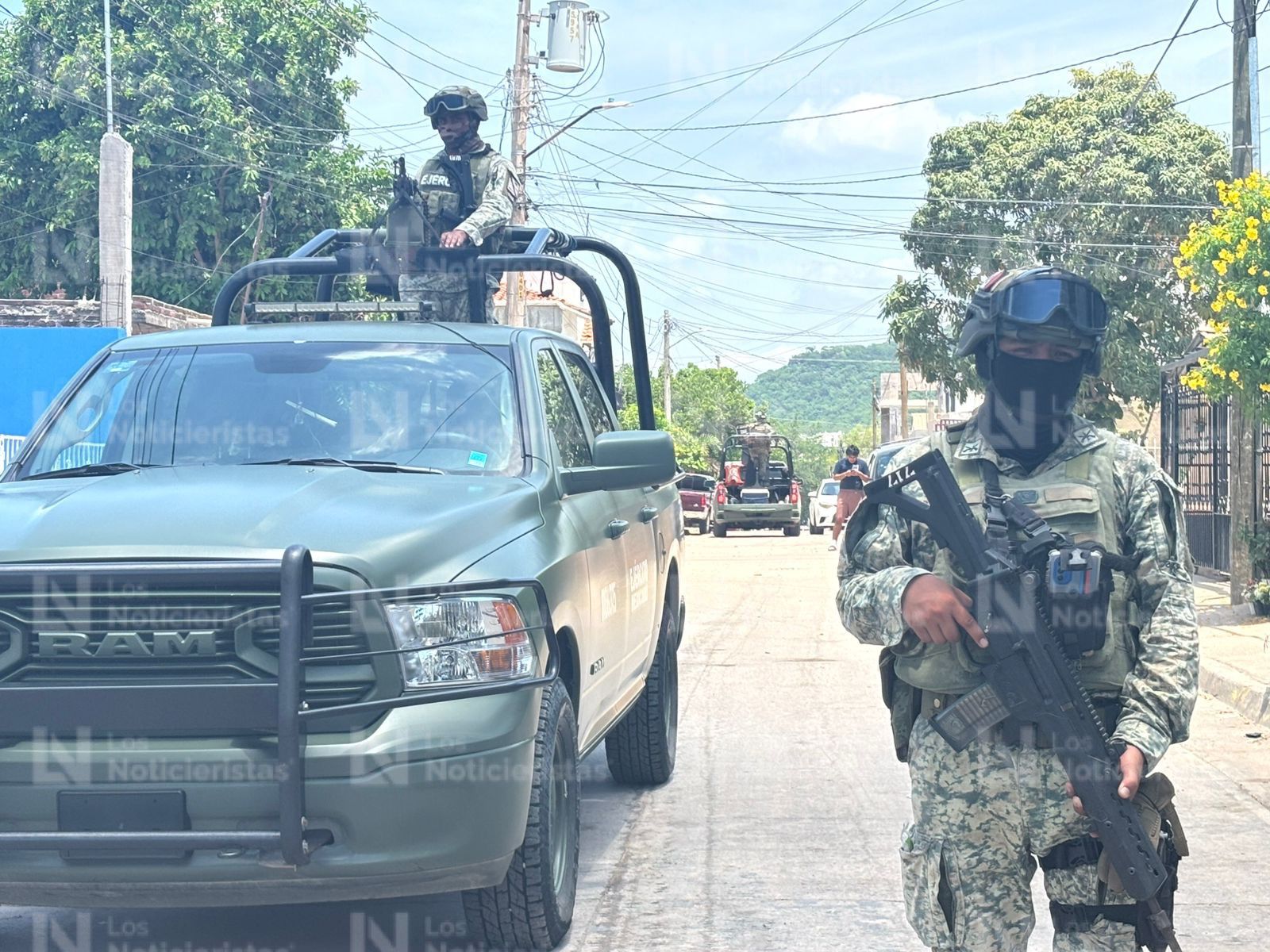 Ejército en ataque armado en la colonia Amistad en Culiacán