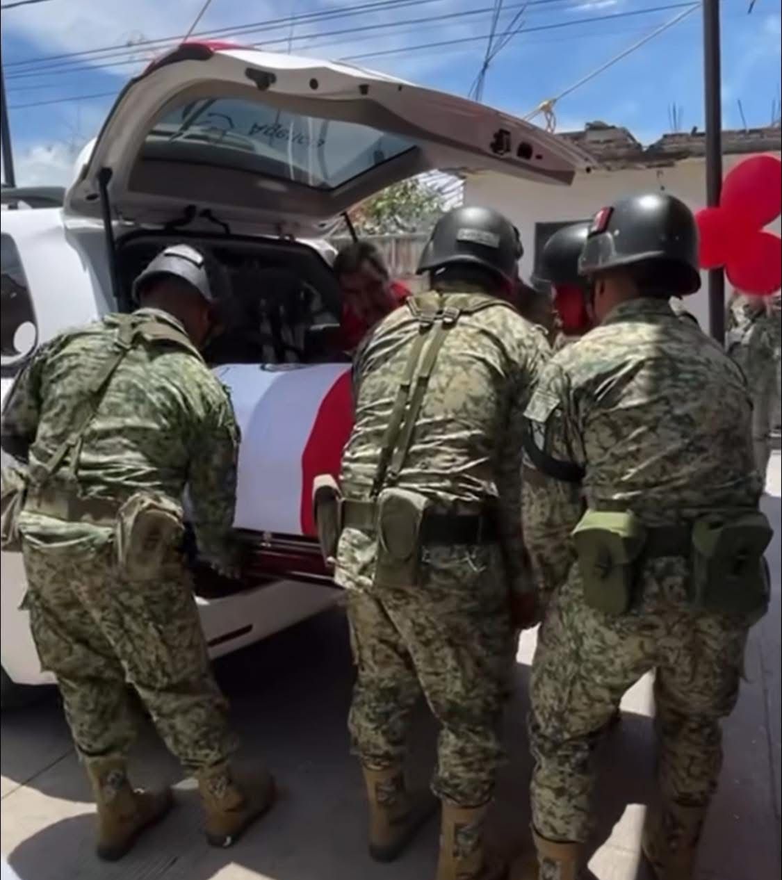 Ataúd del militar José Ramón