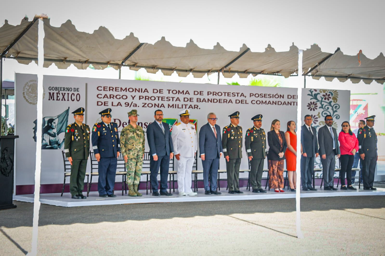 autoridades presentes en cambio de mando en sinaloa