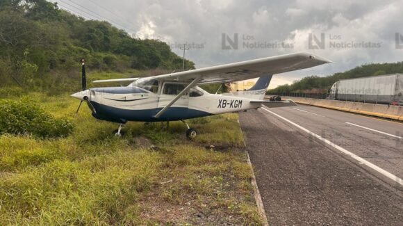 Falta de combustible originó aterrizaje de emergencia de avioneta en la maxipista Culiacán – Mazatlán: SSPE