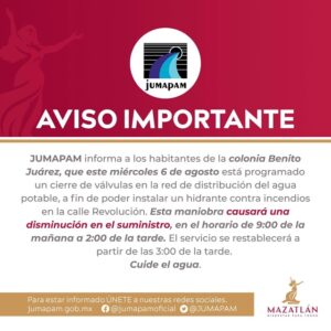 aviso importante jumapam