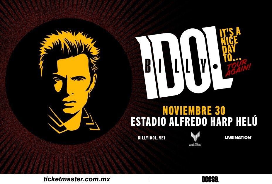 Billy Idol se presentará en la CDMX