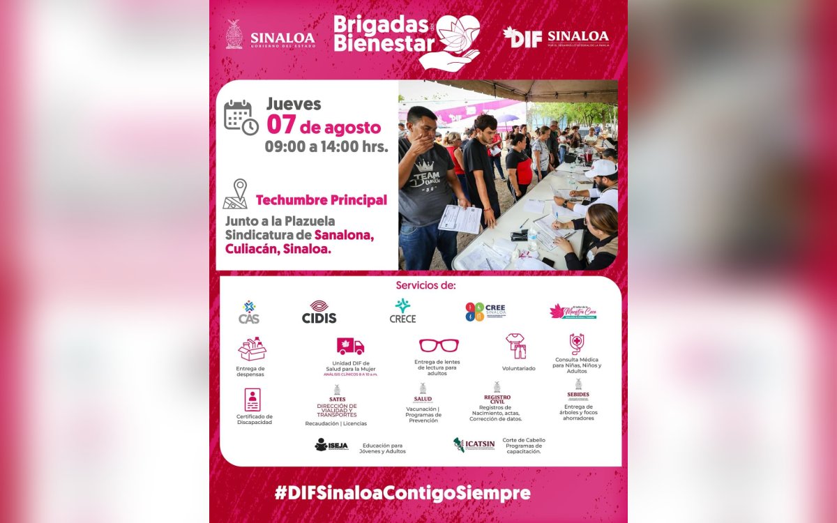 brigada del Bienestar de DIF Sinaloa