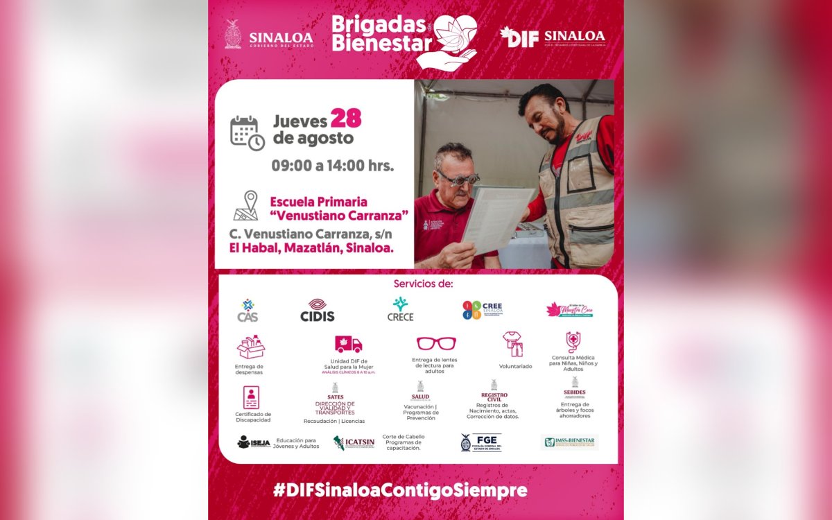 Brigada del Bienestar del DIF Sinaloa