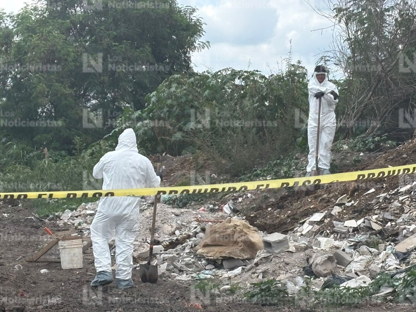 Búsqueda de osamentas humanas en sector Aeropuerto de Culiacán