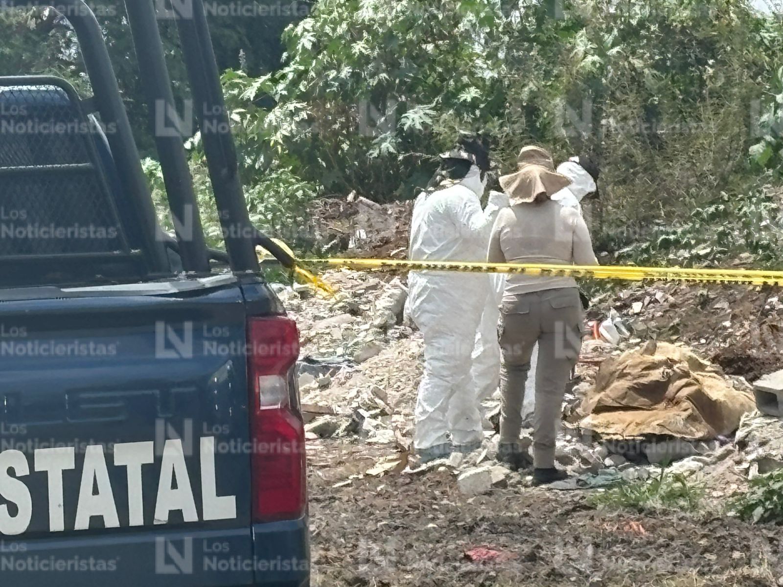 Búsqueda de osamentas humanas en sector Aeropuerto de Culiacán