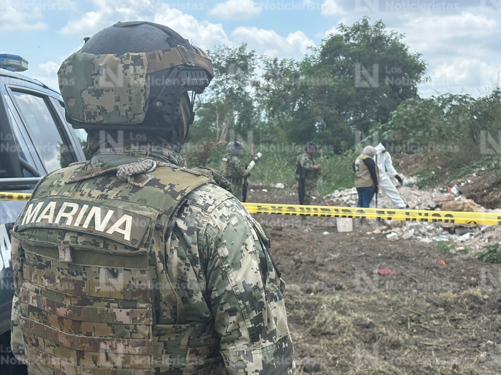 Búsqueda de osamentas humanas en sector Aeropuerto de Culiacán
