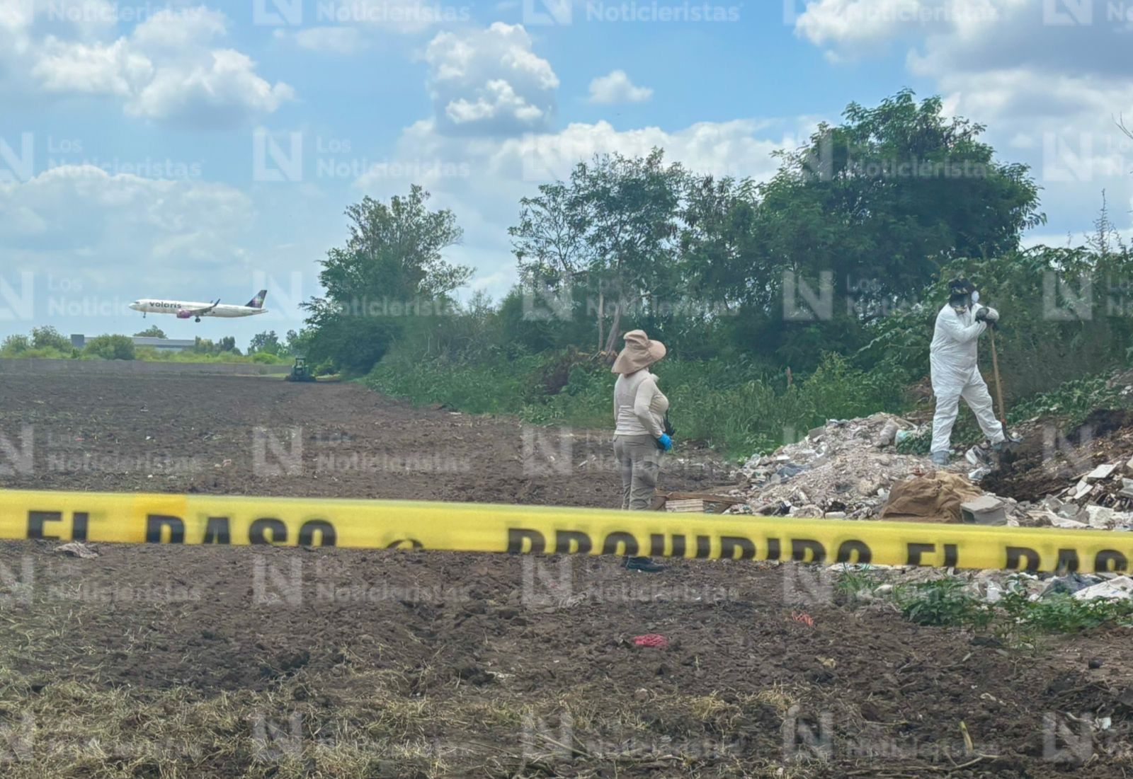 Búsqueda de osamentas humanas en sector Aeropuerto de Culiacán