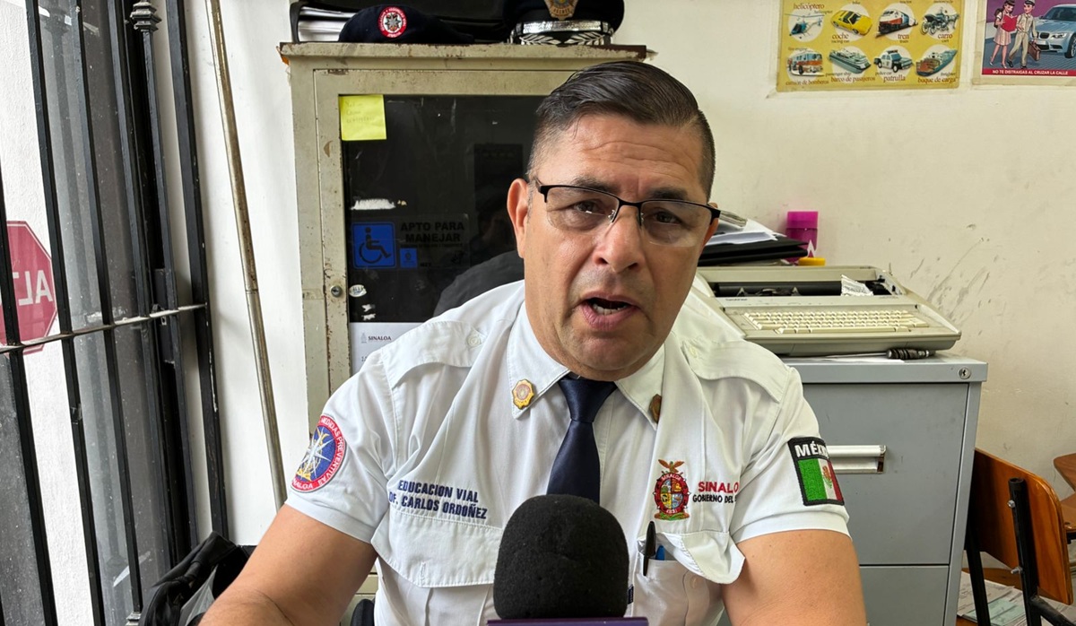 Carlos Ordóñez, coordinador de Educación Vial en Mazatlán