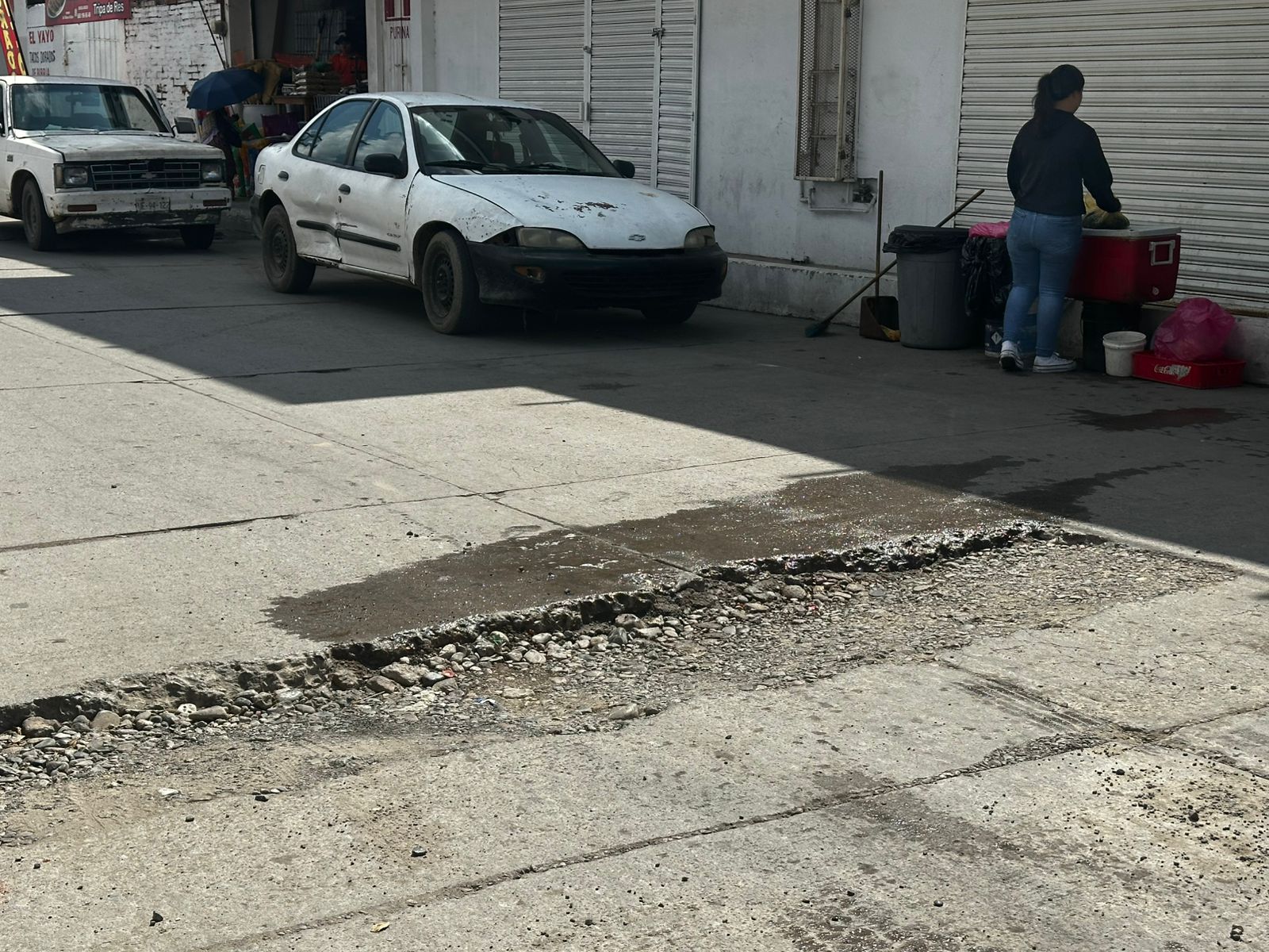 carretera en bulevar de villa union reparacion