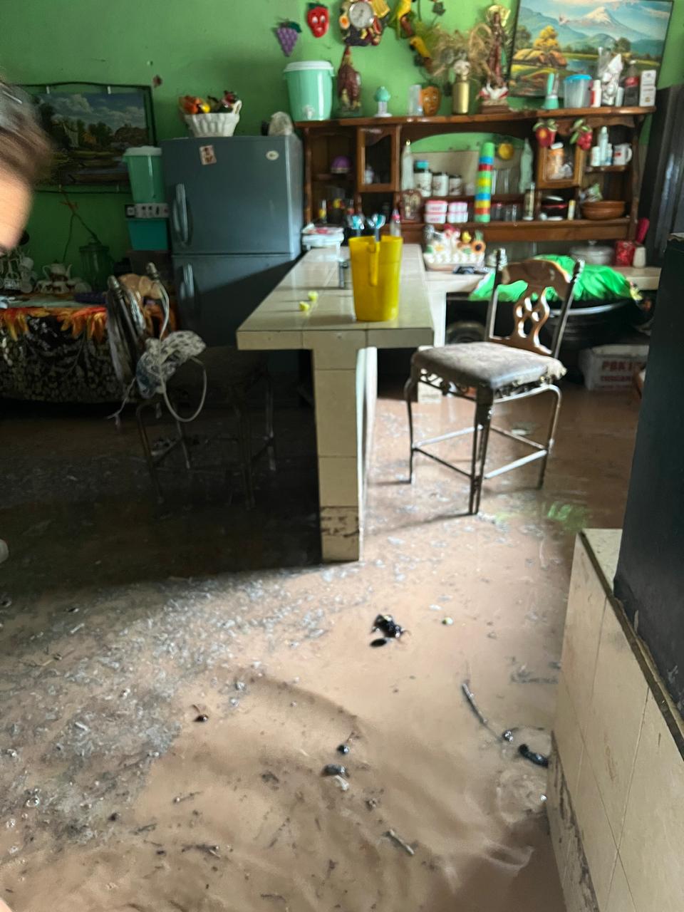 Casas inundadas en comunidades de Guasave