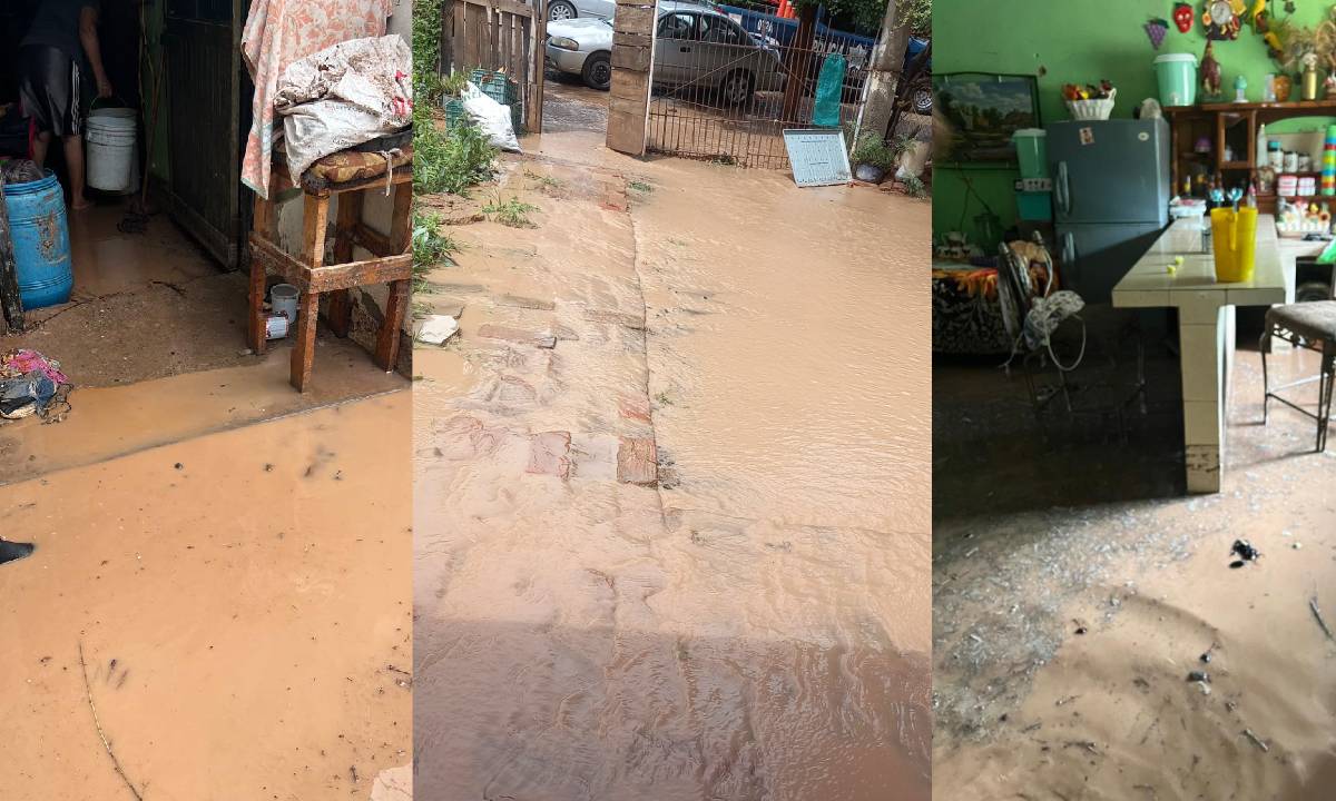 Casas inundadas en comunidades de Guasave