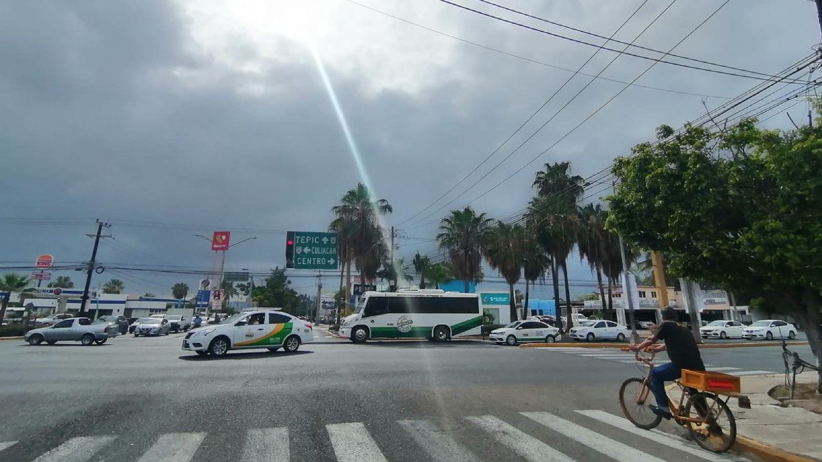 Cielo nublado en Mazatlán