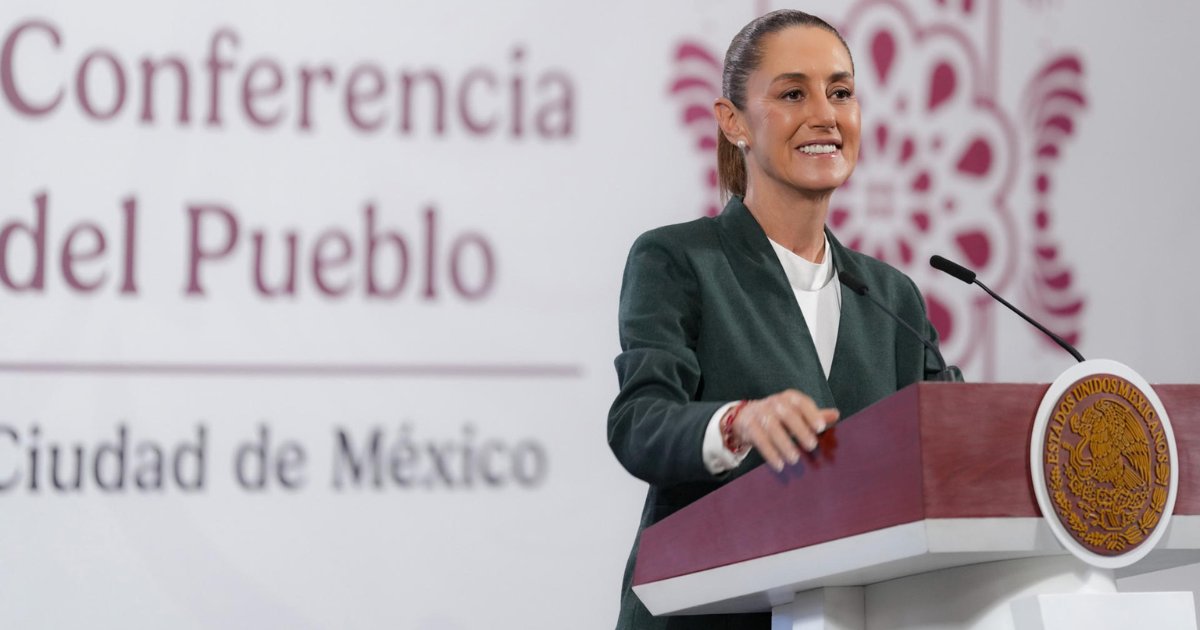 Claudia Sheinbaum en conferencia 'mañanera'