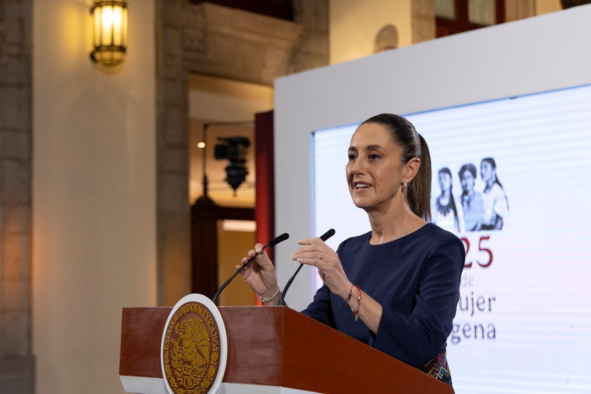 Claudia Sheinbaum en conferencia 'mañanera'