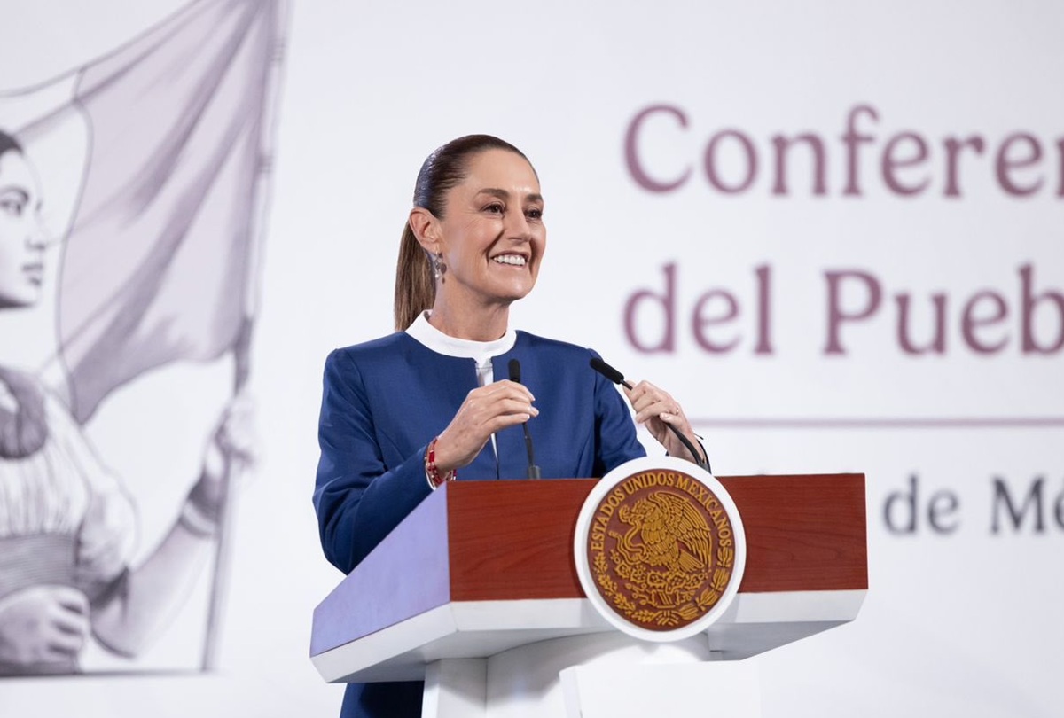 Claudia Sheinbaum en conferencia 'mañanera'