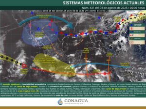 clima de lunes cuatro de agosto