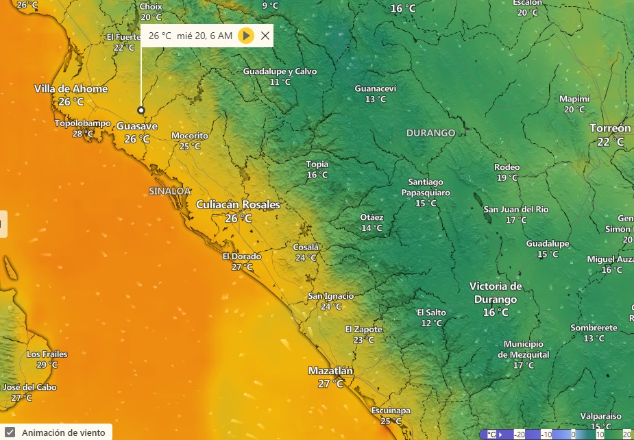 clima en sinaloa