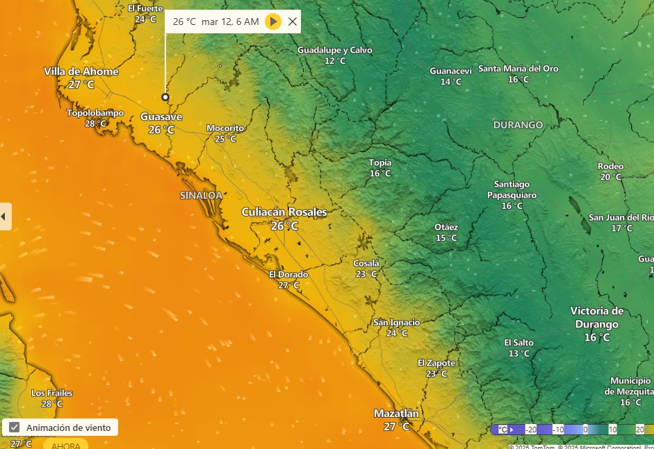 clima en sinaloa