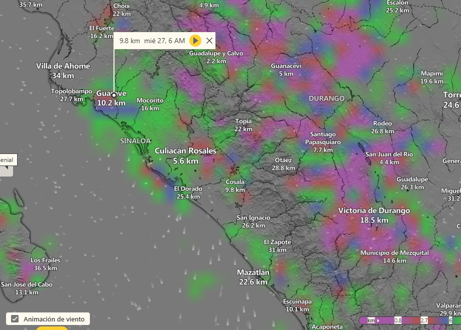 clima en sinaloa y mexico