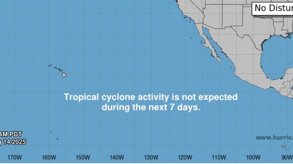 Descartan formación de tormentas en el Pacífico durante los próximos 7 días