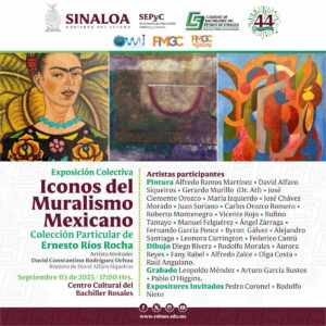 Muralismo mexicano enmarca el 44 aniversario de Cobaes en Sinaloa