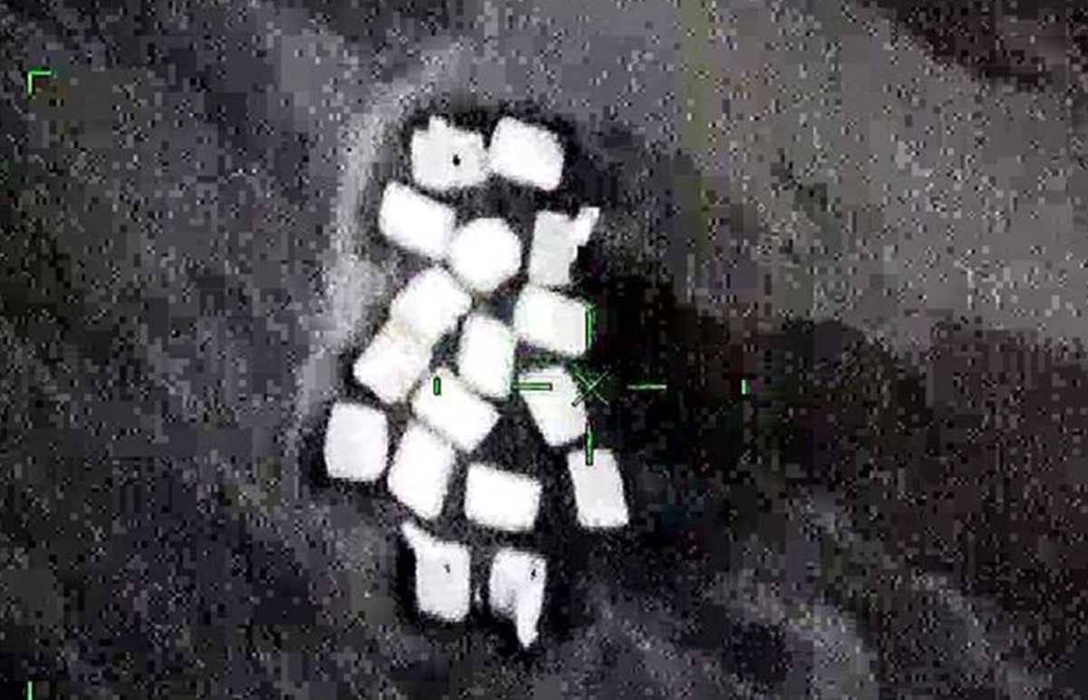 Cocaína asegurada en el mar de Acapulco por la Marina