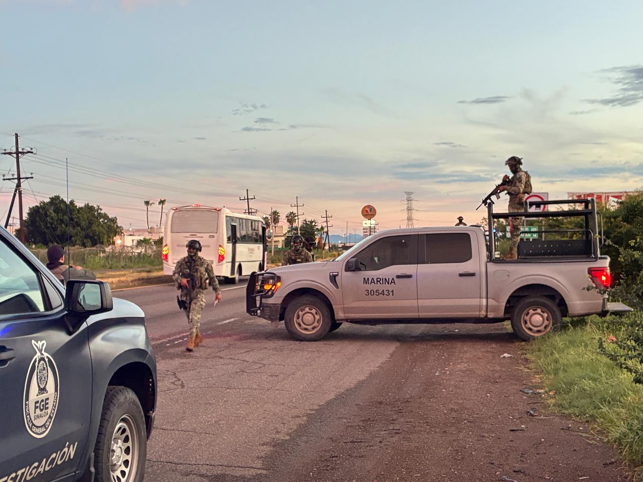 Zona donde se localizó un cuerpo sin vida al sur de Culiacán