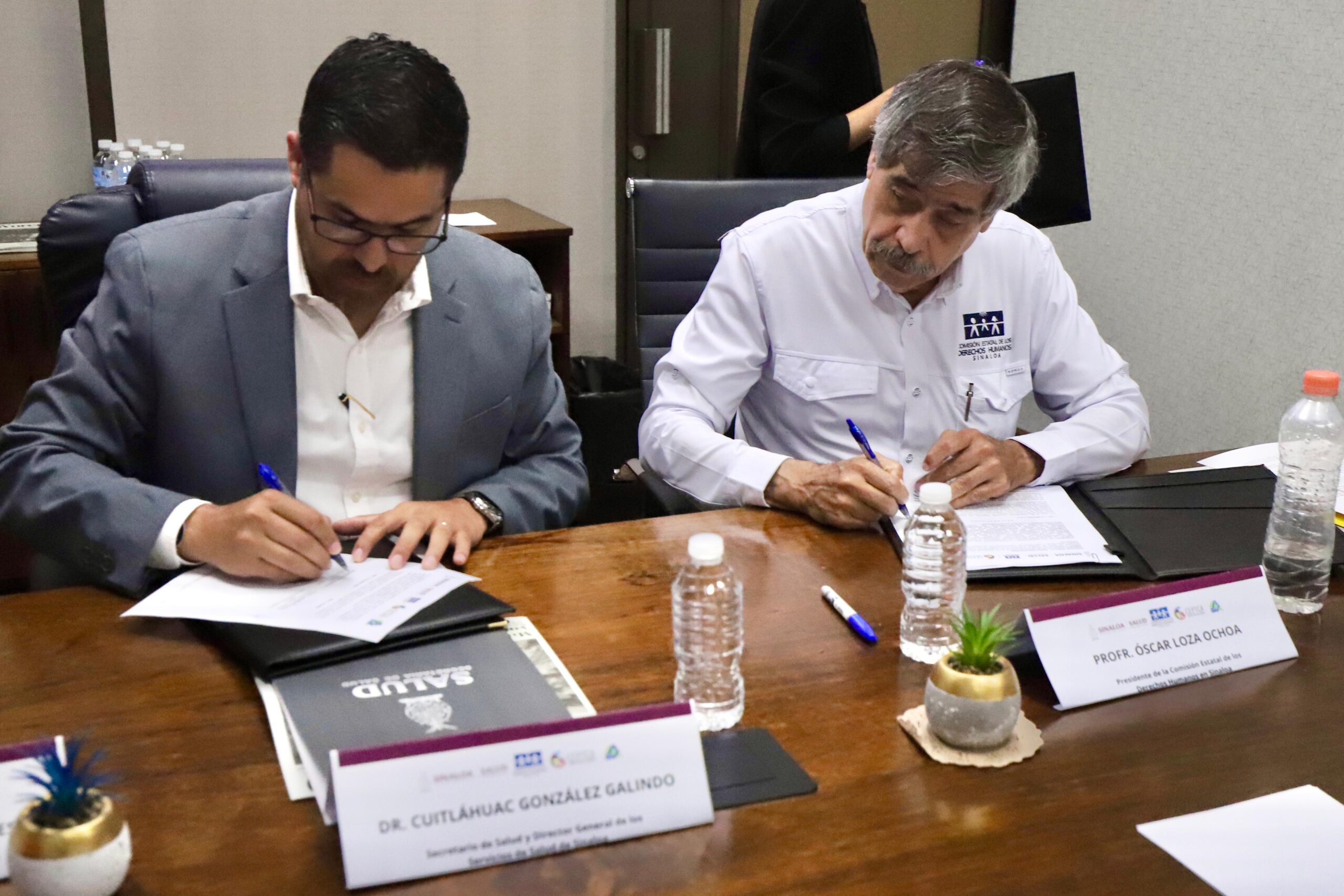 Firman convenio entre SSA y CEDH