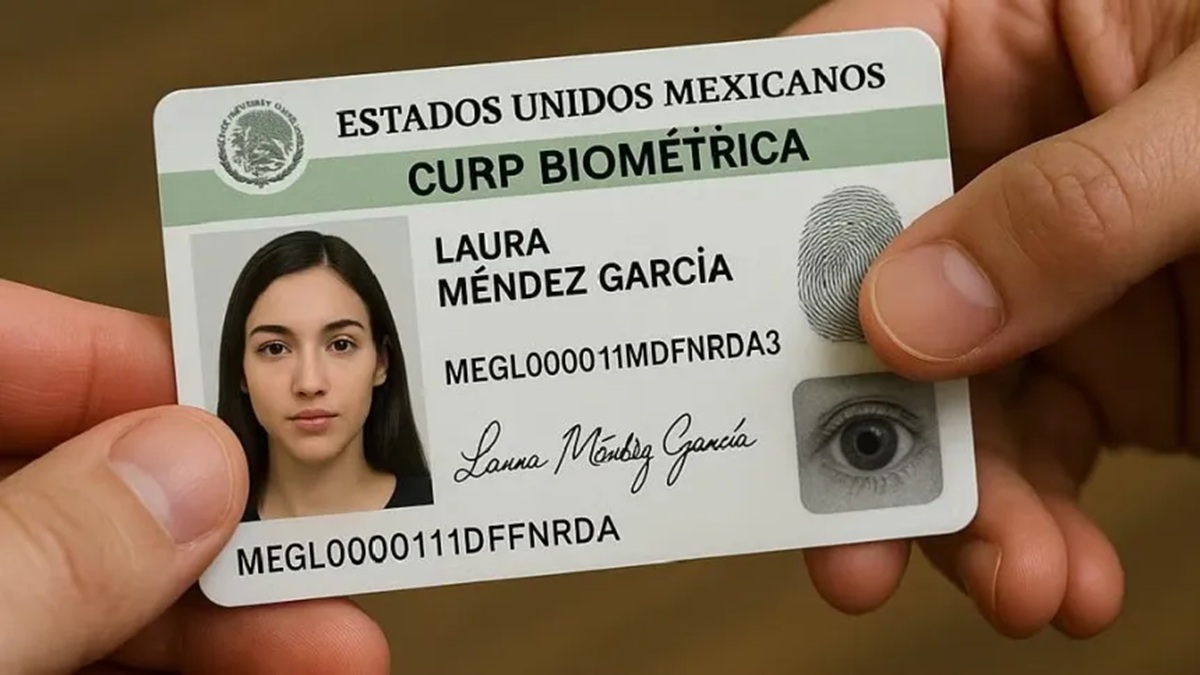 Ejemplo de CURP biométrica en México