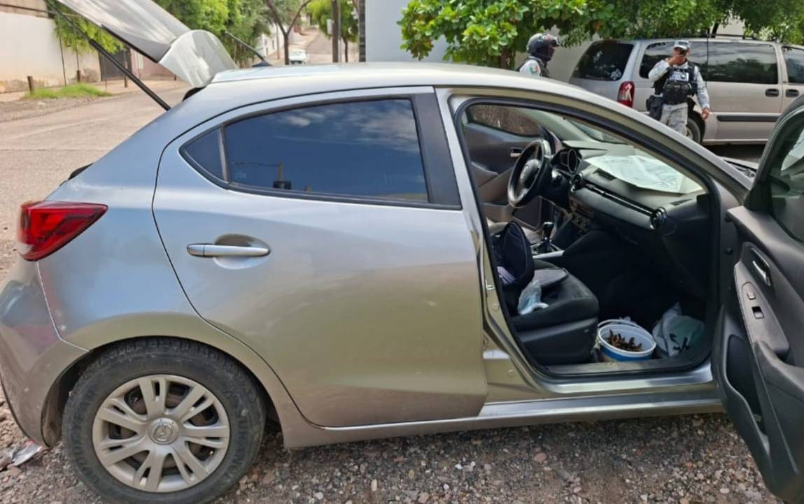dentro de este auto encontraron armas