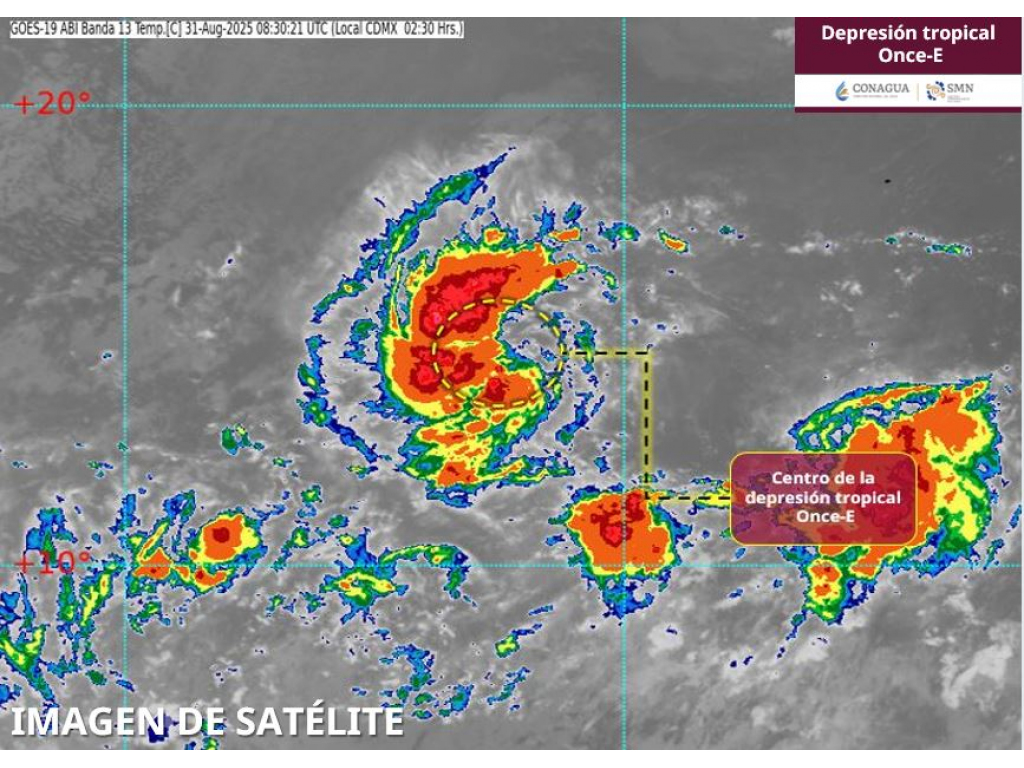 Depresión Tropical Once-E
