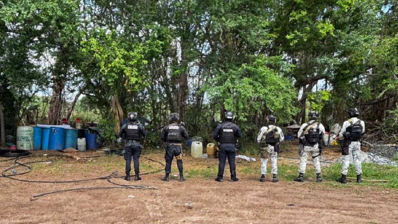 desmantelan narcolaboratorio