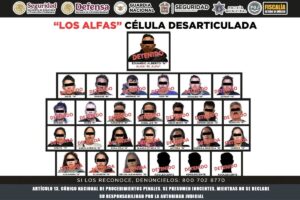 Detenidos de Los Alfas, célula desarticulada