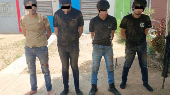 Fueron 3 rescatados y 4 detenidos en el operativo del Ejército en Alturas del Sur, Culiacán