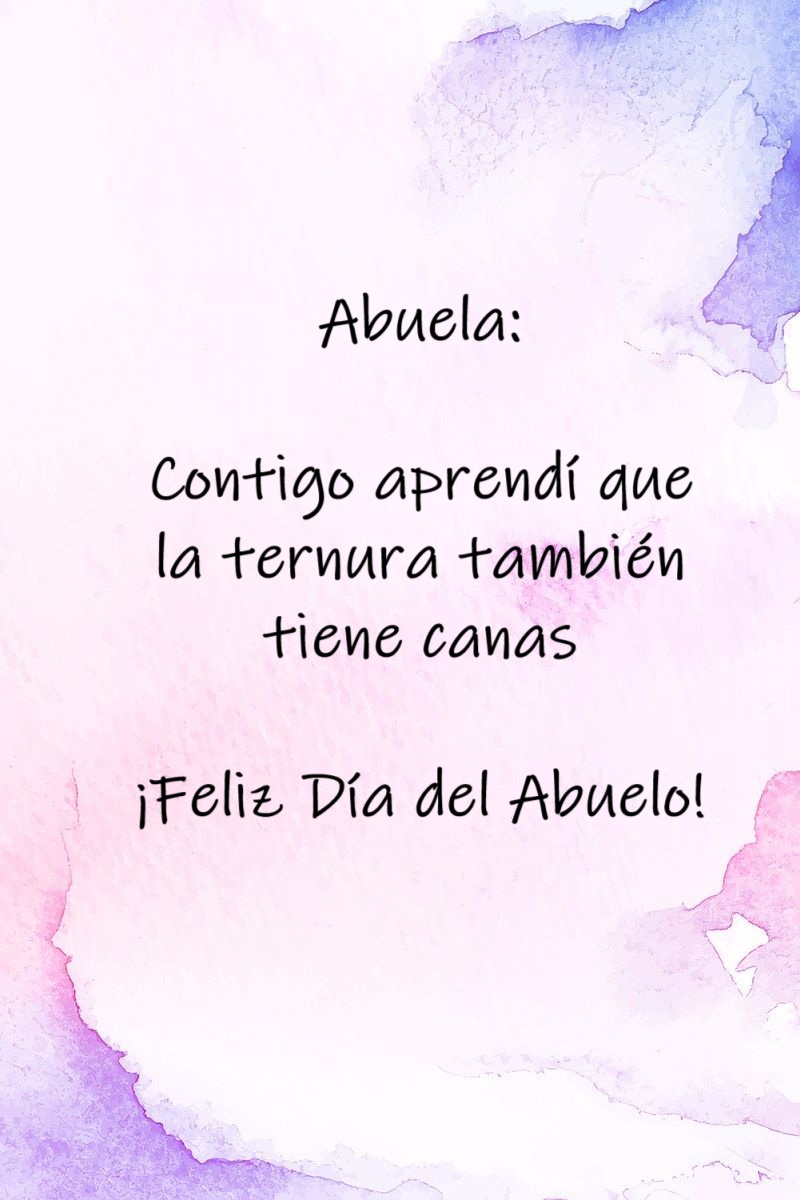 Mensaje del Día del Abuelo