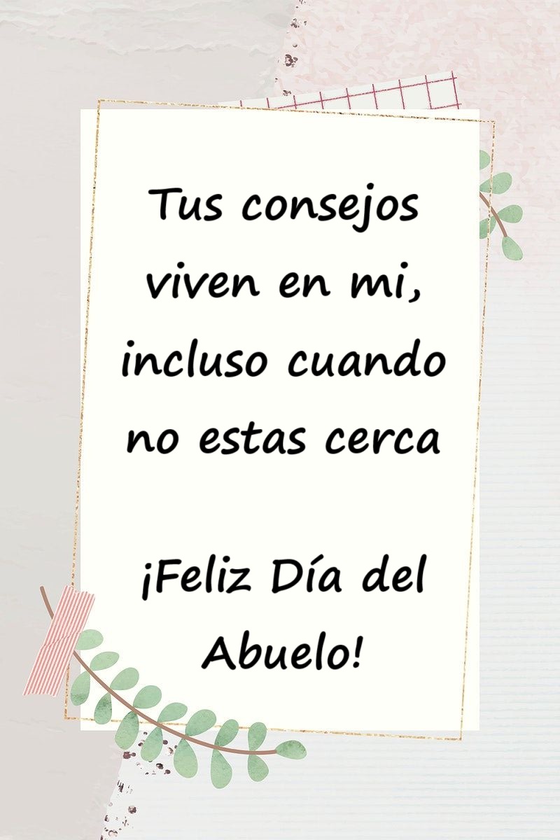Mensaje del Día del Abuelo