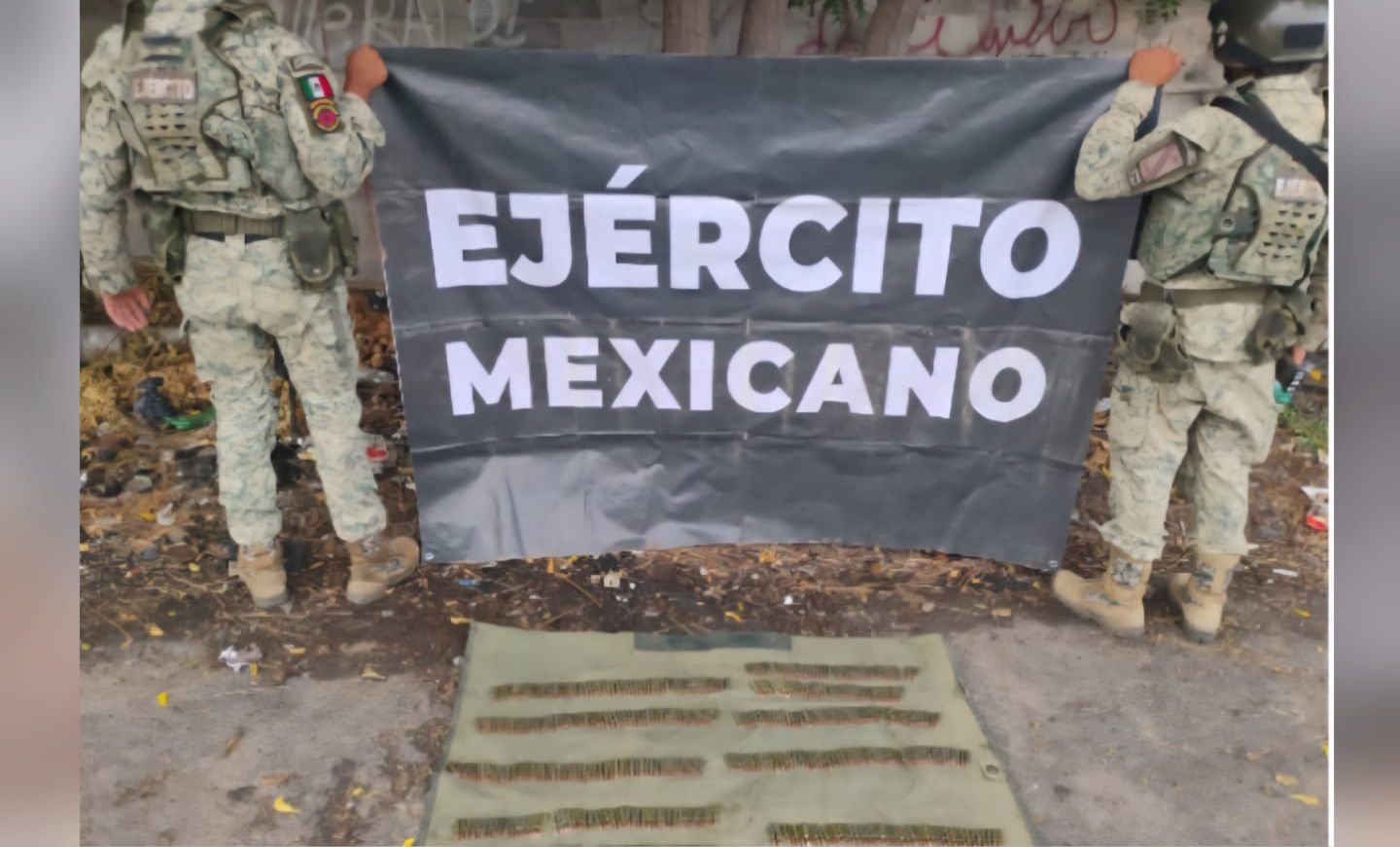 cargadores y cartuchos asegurados en Culiacán