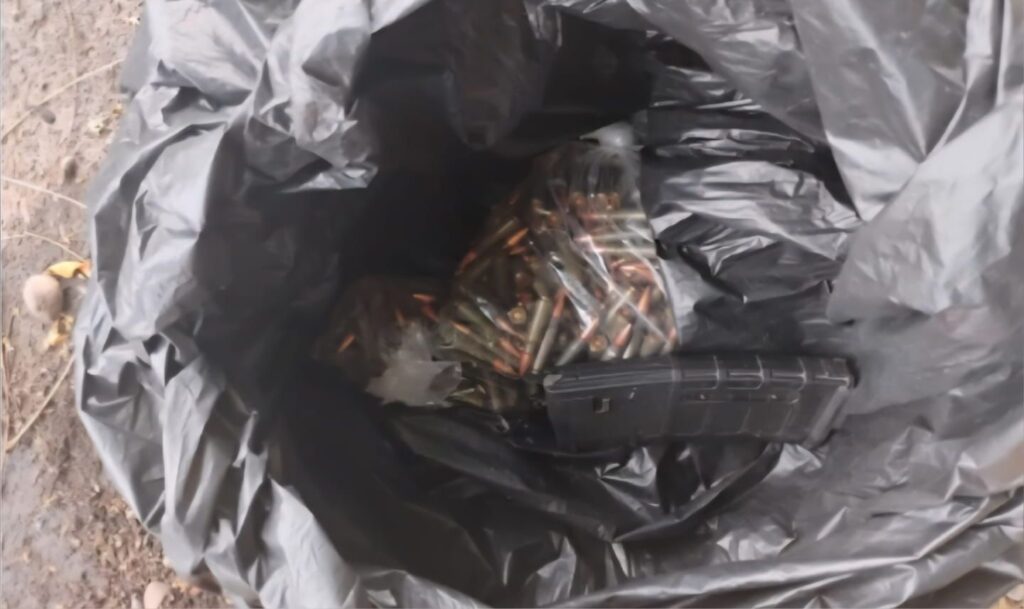cargadores y cartuchos asegurados en Culiacán