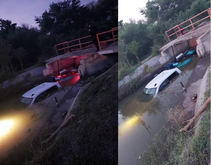 el agua casi cubrio por completo la unidad motriz