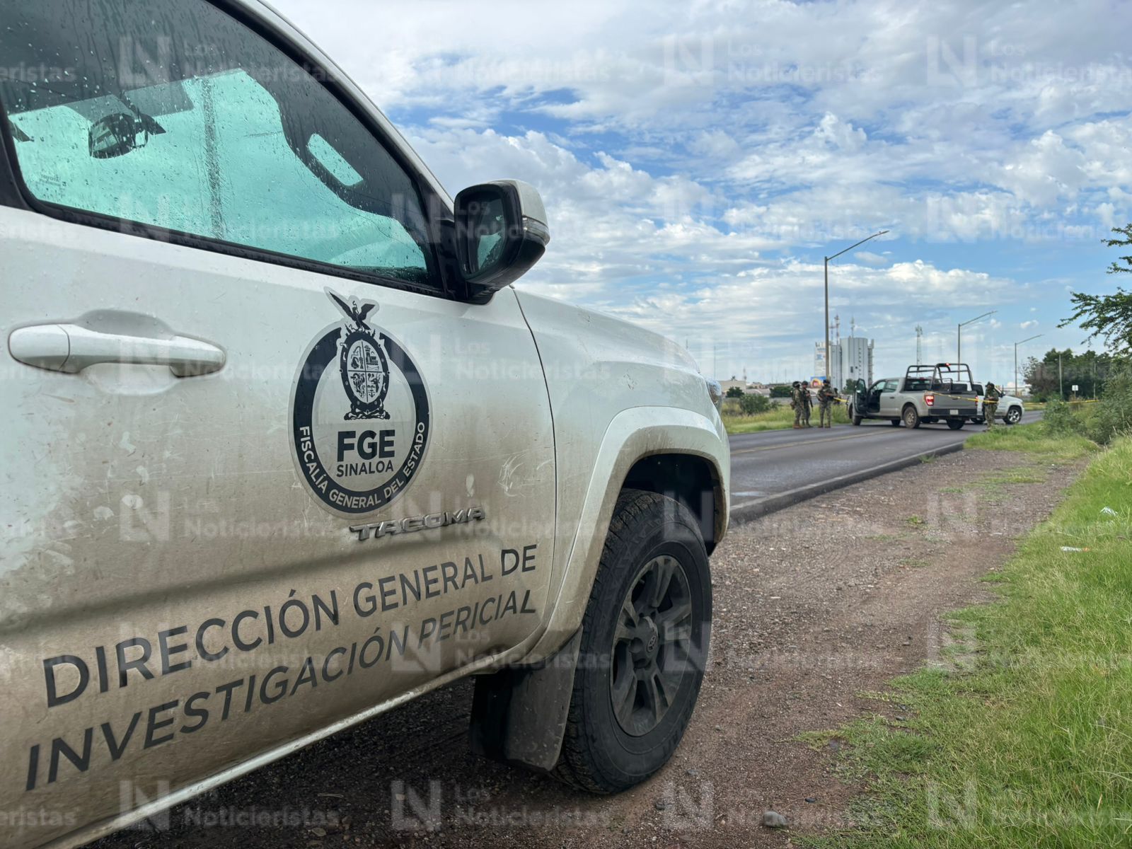 elementos del ejercito resguardan la escena del crimen en el canal recursos hidraulicos