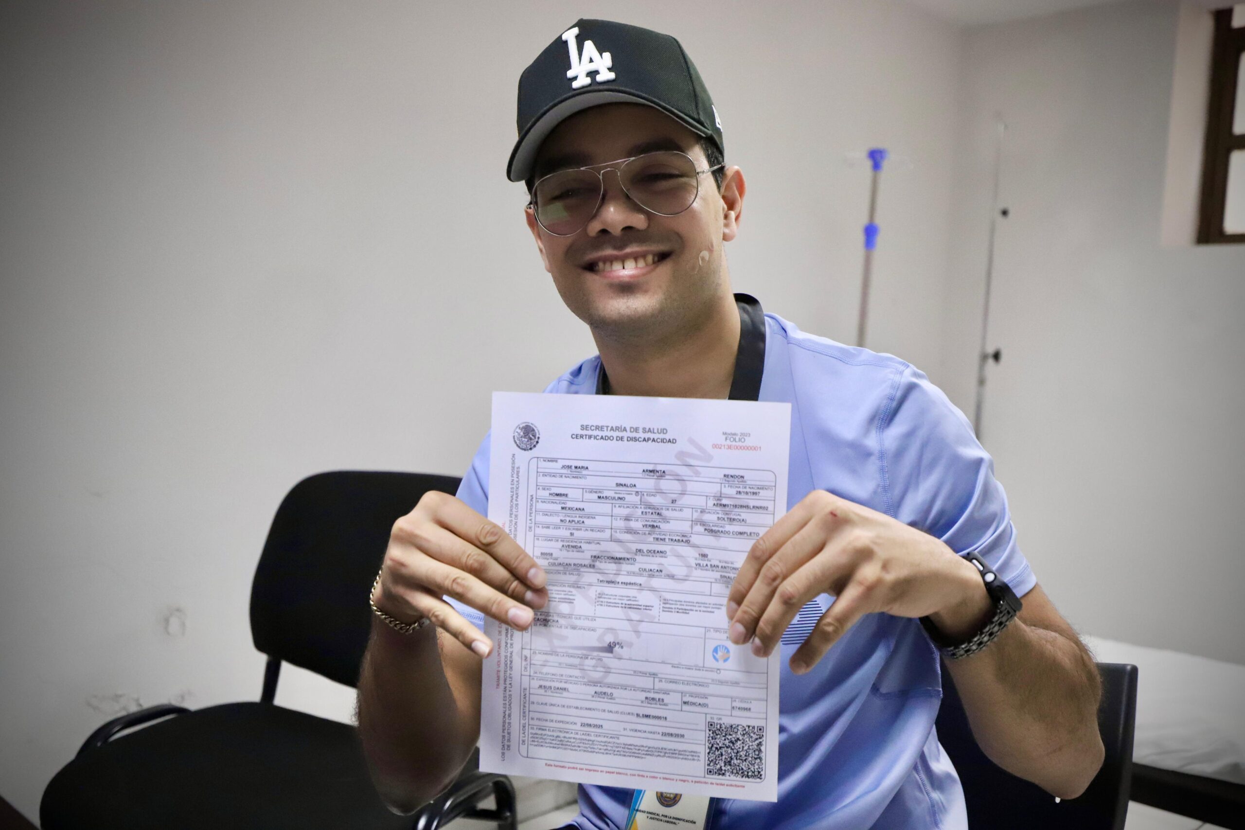 entregan el primer Certificado Electrónico de Discapacidad