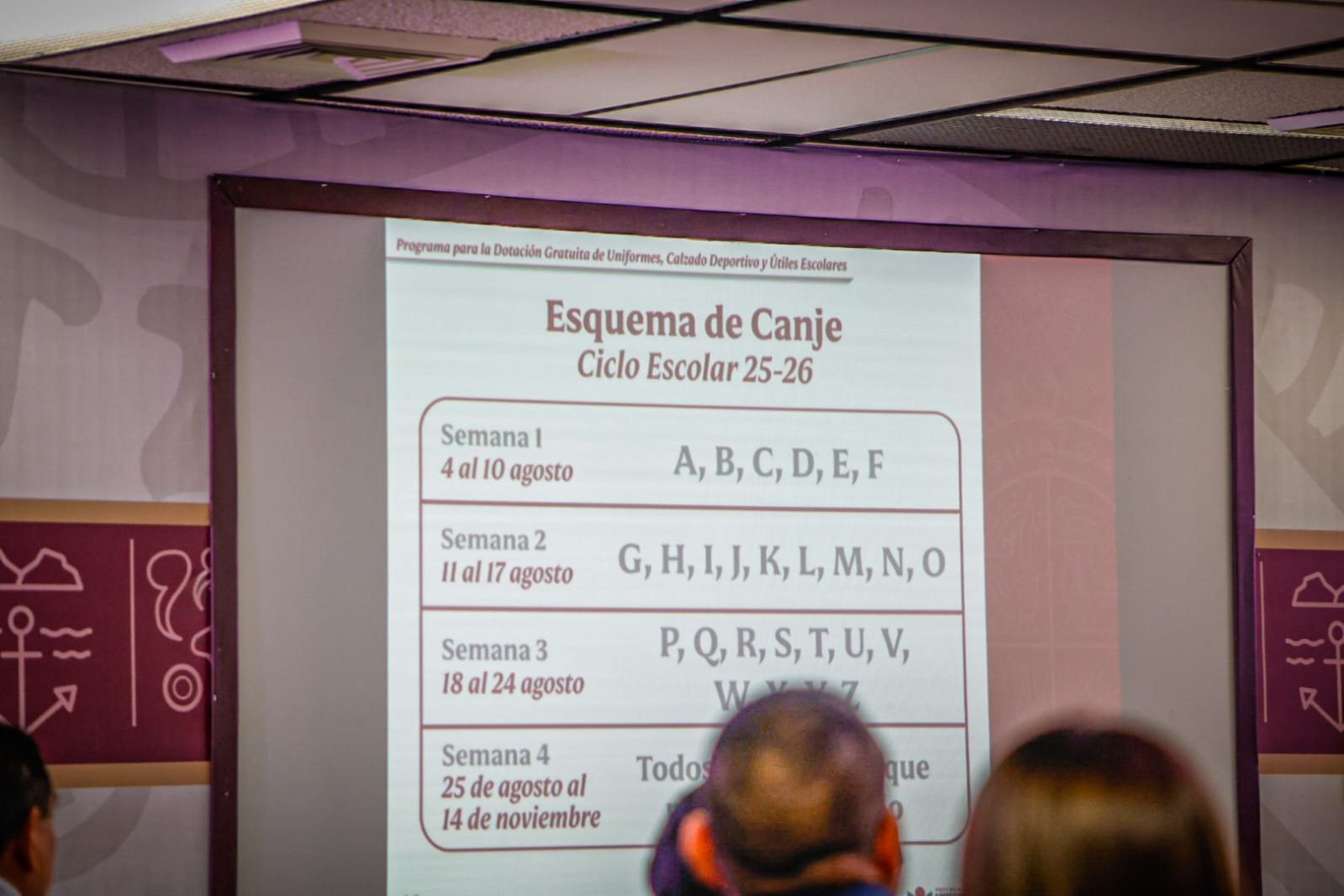 esquema de canje ciclo escolar en sinaloa
