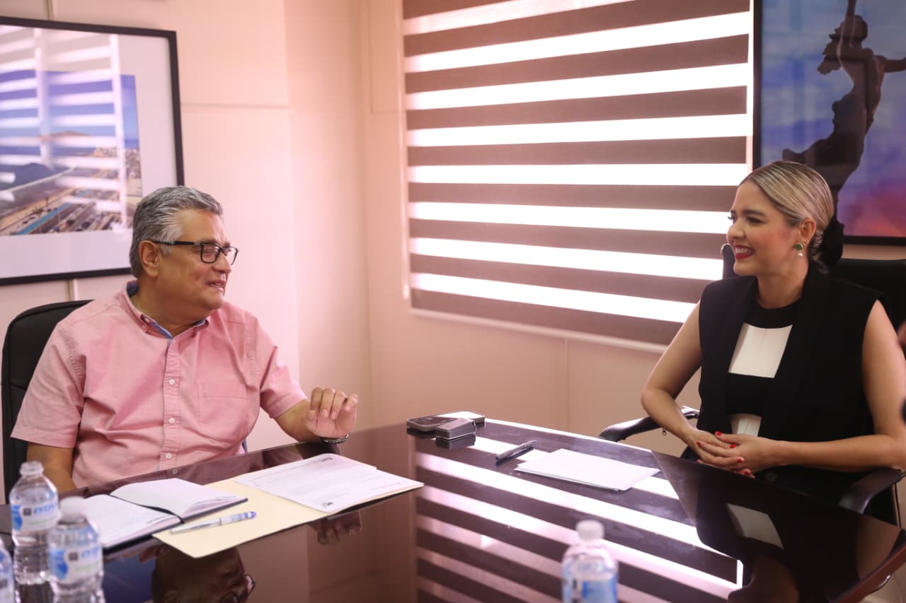 Estrella Palacios con Renato Ocampo