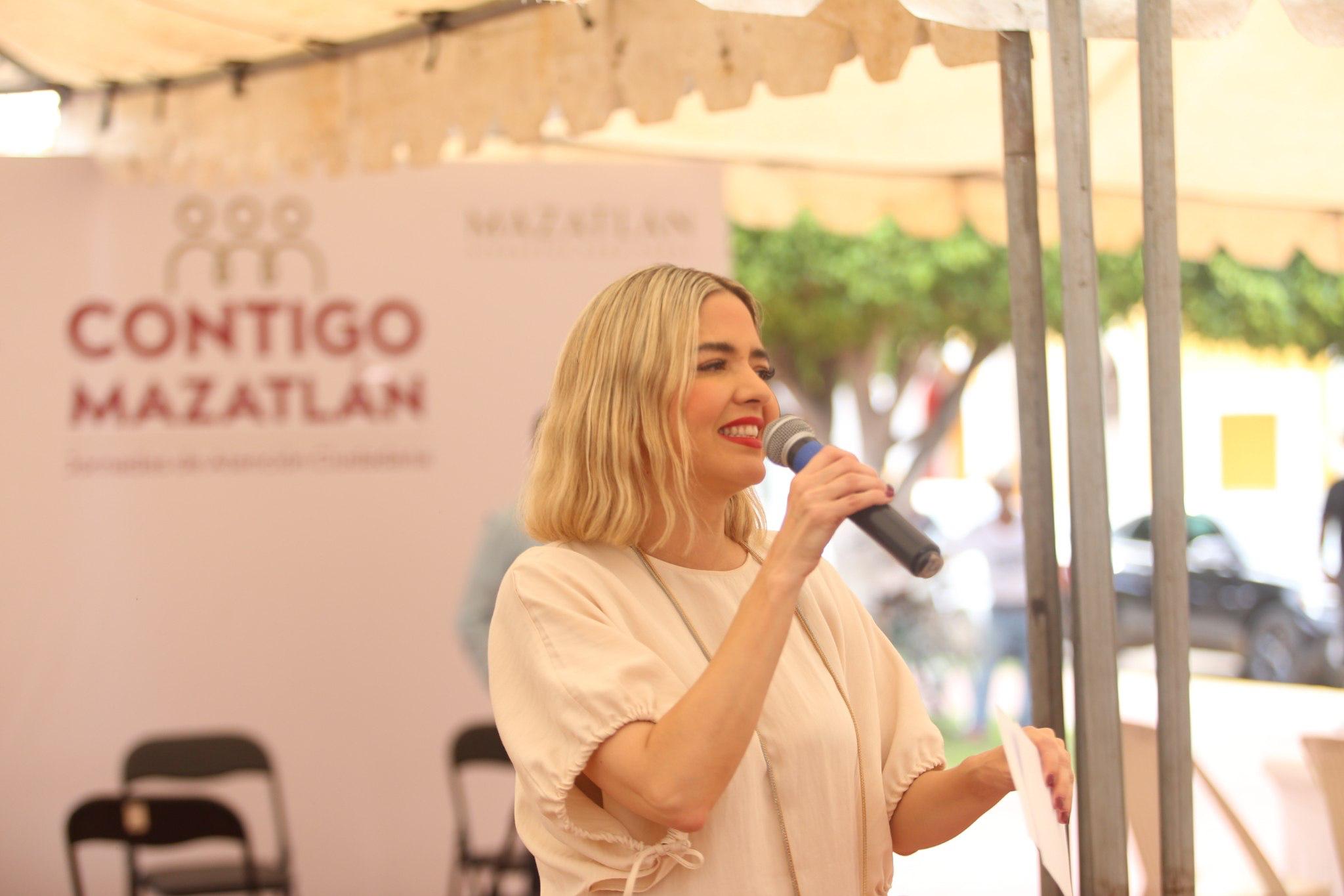 Estrella Palacios Domínguez presente en el programa ‘Contigo Mazatlán’