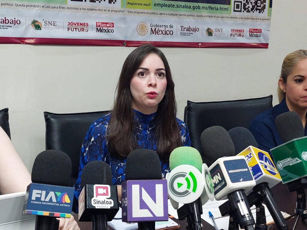 Abril Vega Araiza, directora del Servicio Estatal del Empleo y Productividad en Sinaloa