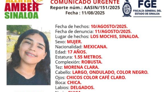 Buscan a la joven Cirle Jassary, desaparecida Los Mochis