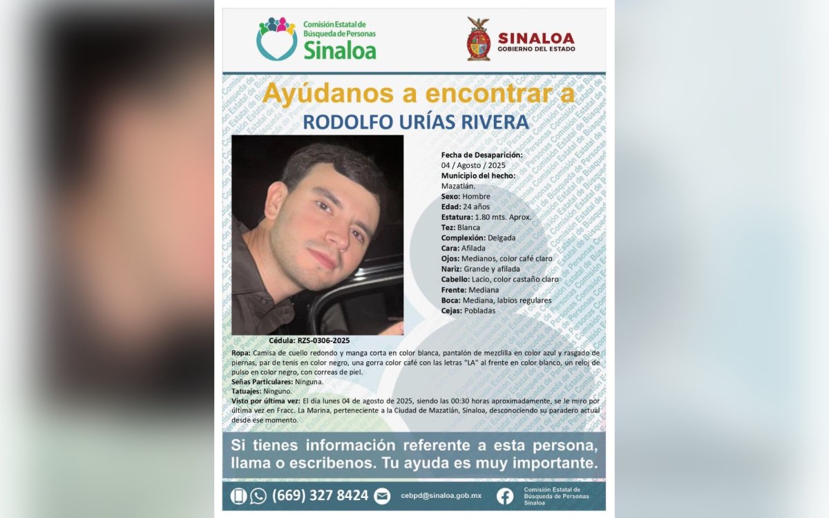 Ficha de búsqueda de Rodolfo Urías Rivera
