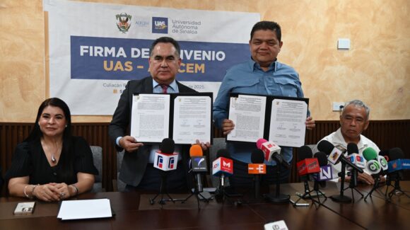 Firman UAS y ADECEM convenio de colaboración para reactivar el Paseo del Ángel