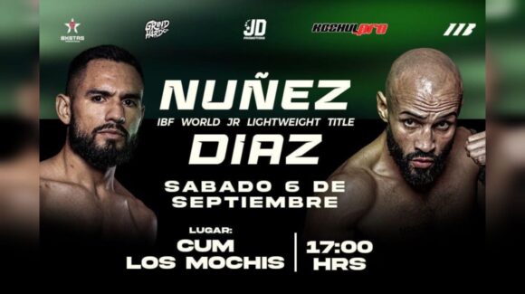 Inicia venta de boletos para la función de ‘Sugar’ Núñez vs ‘Pitufo’ Díaz en Los Mochis